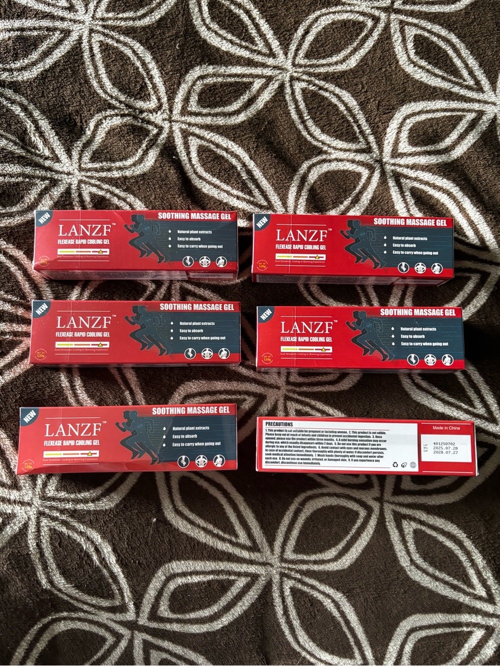 6 Tubes of Soothing Massage Gel for sore muscles
